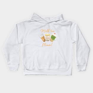 Milktea please! Kids Hoodie